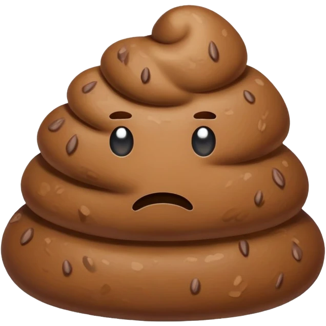 Sad poop emoji