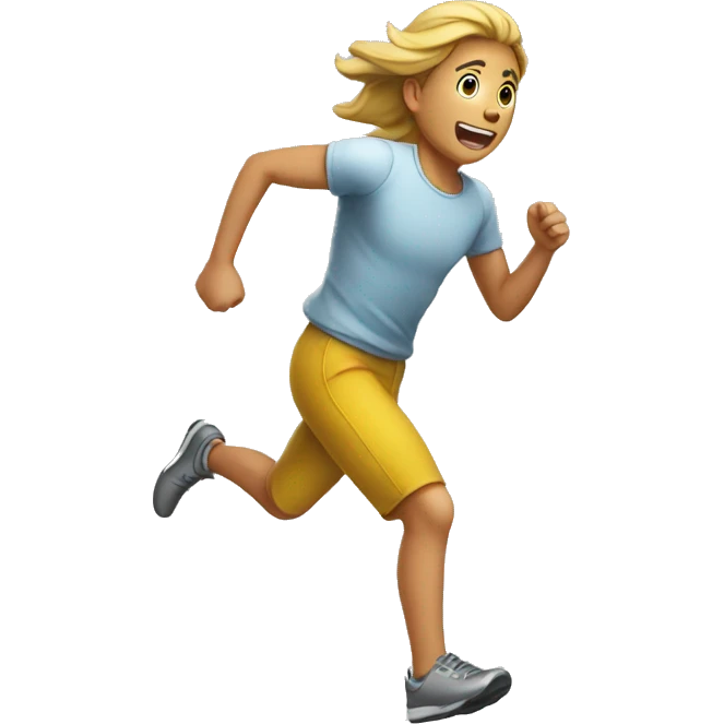 running away emoji