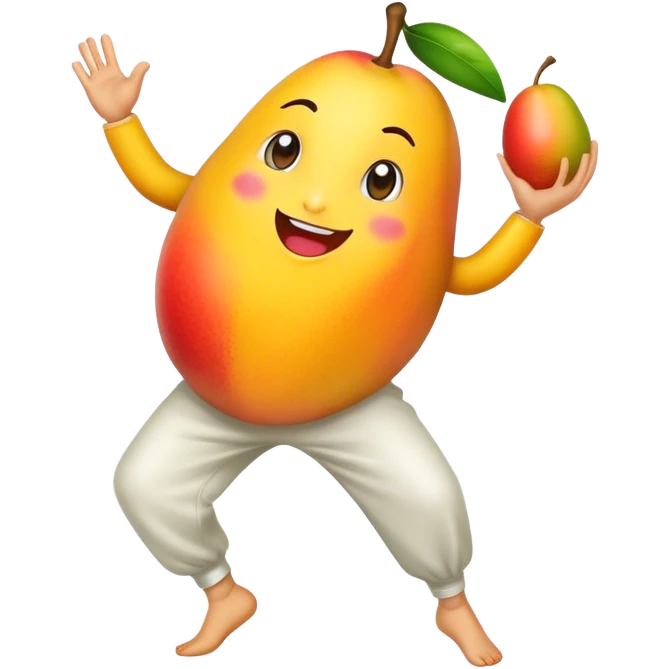 Mango dancing emoji
