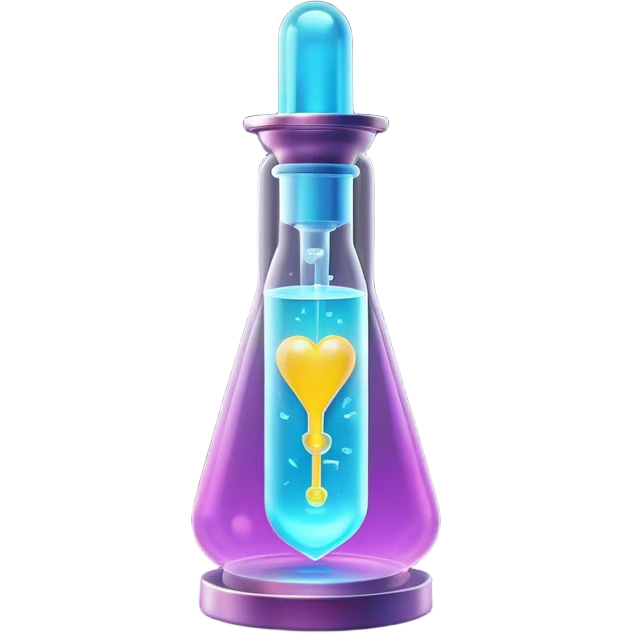 Clash of Clans aesthetic: Cinematic Playful Sci-fi Health injection Emoji, rendered in a 3D vector-style similar to standard emojis with minimal shading and bold, simplified shapes. A compact, futuristic vial with a glowing neon liquid and sleek contours, softly glowing with a healing cosmic charm. Simplified yet unmistakably iconic, highly detailed and consistent, glowing with a soft radiant glow and high shine. Stylized with a touch of futuristic alchemy and a soft glowing outline, capturing the essence of a vital energy elixir with a playful, interstellar spirit! emoji