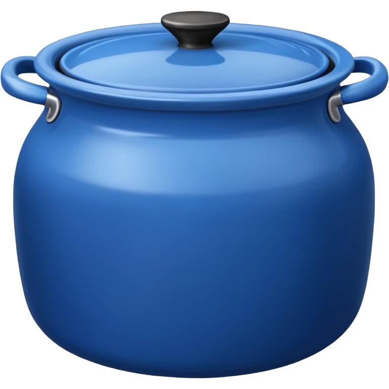 an empty blue kitchen pot emoji