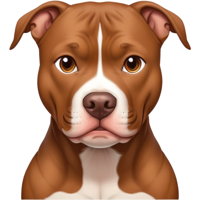 Brpown whit pitbull emoji