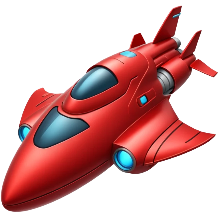 red spaceship emoji