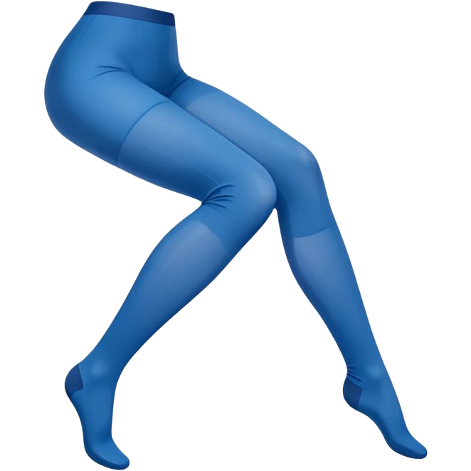 Solid blue tights folded neatly emoji