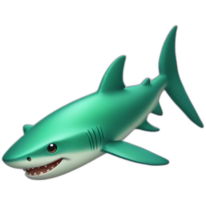 green shark emoji