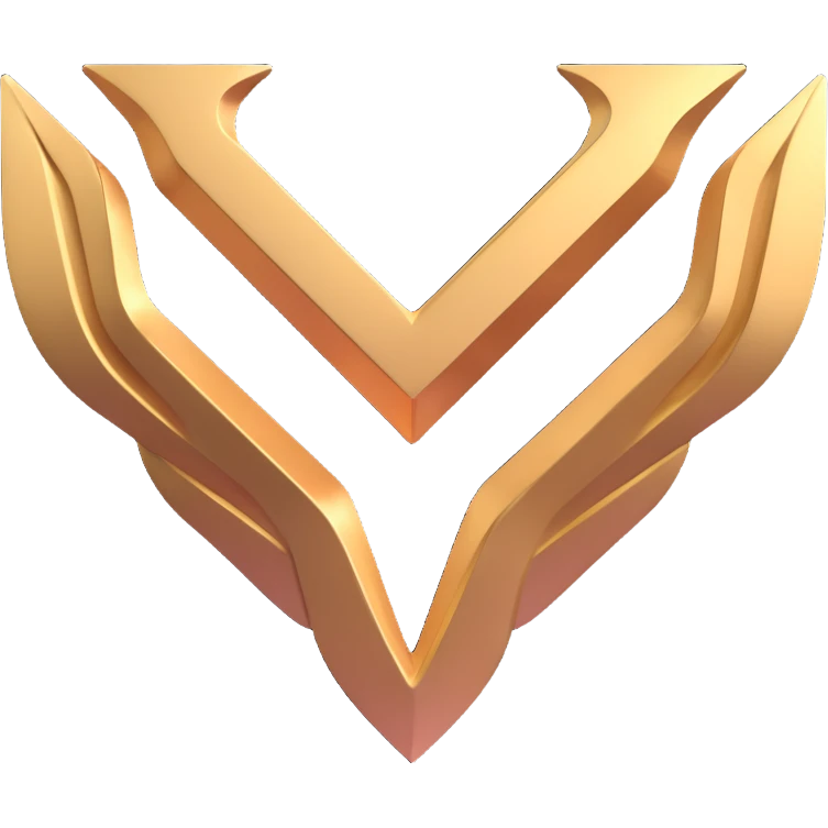3D style Cupra auto logo, metallic, modern, no text emoji