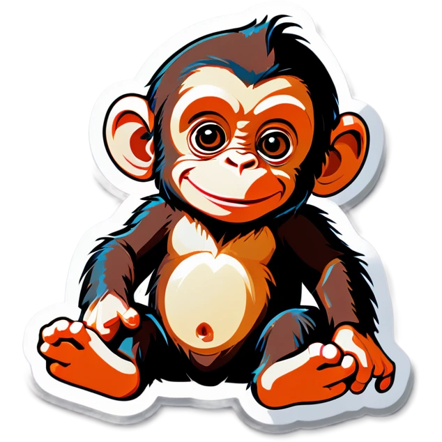 Baby chimp emoji
