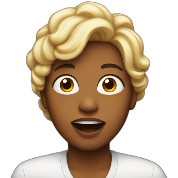 Angela singing emoji