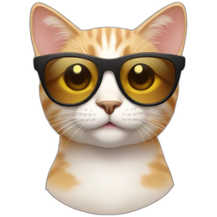 Cat with sunglasses emoji