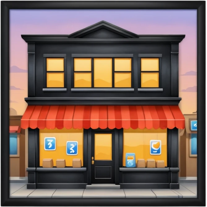 Convenience store named poor store and more emoji