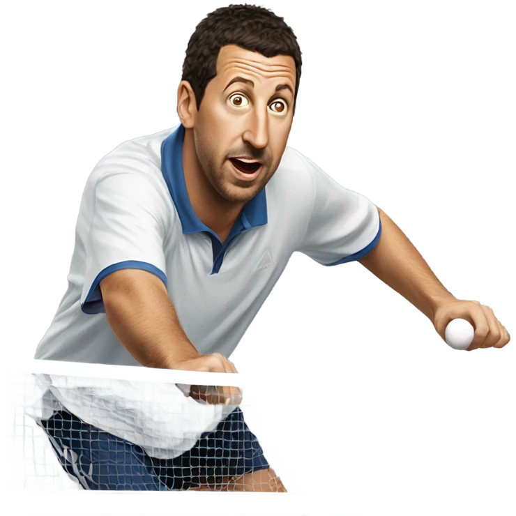Adam Sandler playing ping pong  emoji