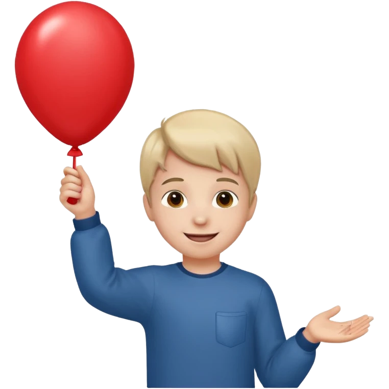 kid with balloon emoji