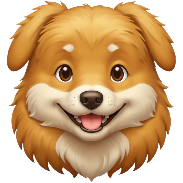 Śmiejący się pies emoji