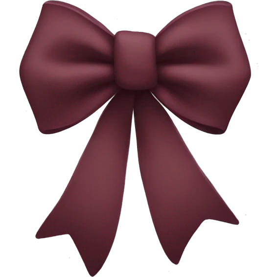 Maroon bow emoji