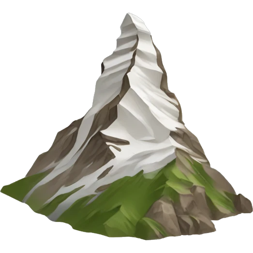 hiking matterhorn mountain emoji