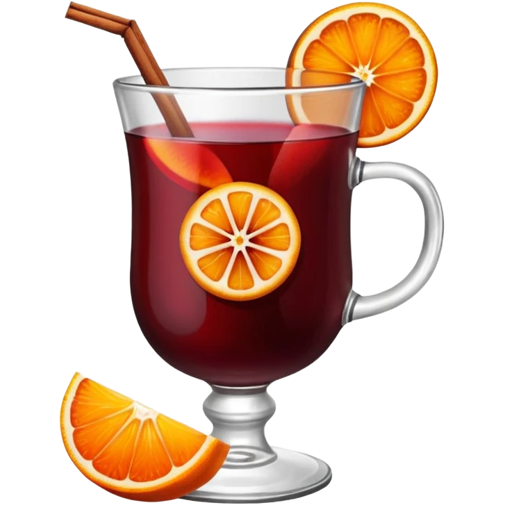 mulled wine in glass cup without straw emoji