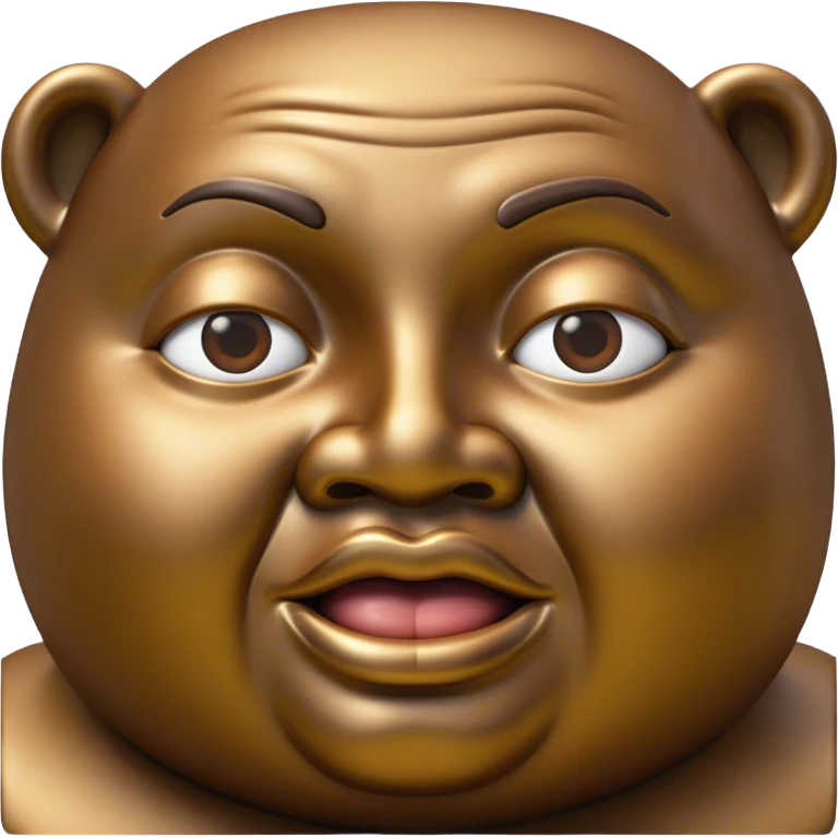 Cinematic Realistic Botero Sculpture Pop Culture Emoji, featuring an exaggerated, whimsical portrayal inspired by the famed sculptor rendered with dynamic textures and vibrant, artistic lighting. emoji