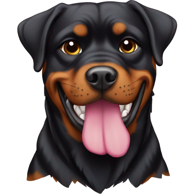 Rottweiler pink  emoji