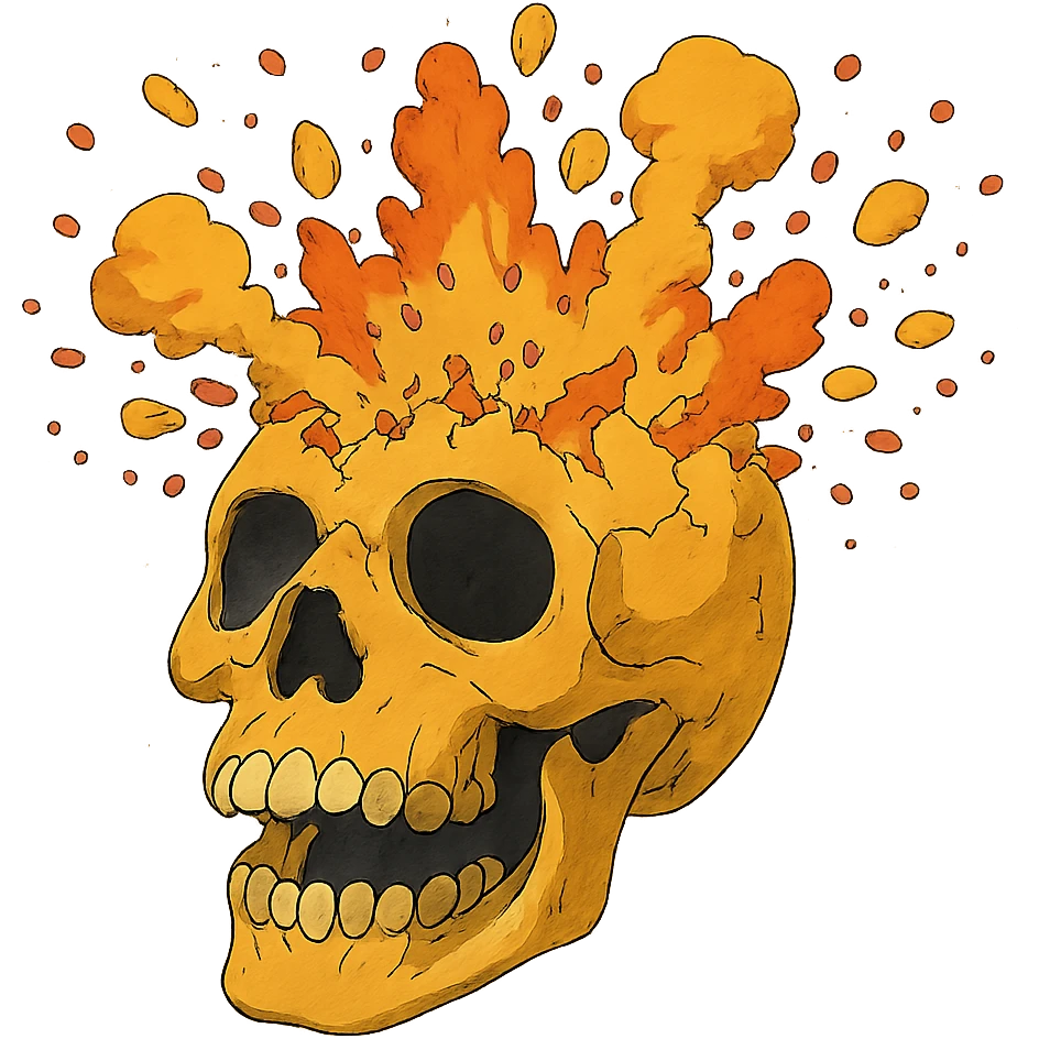 exploding skull emoji