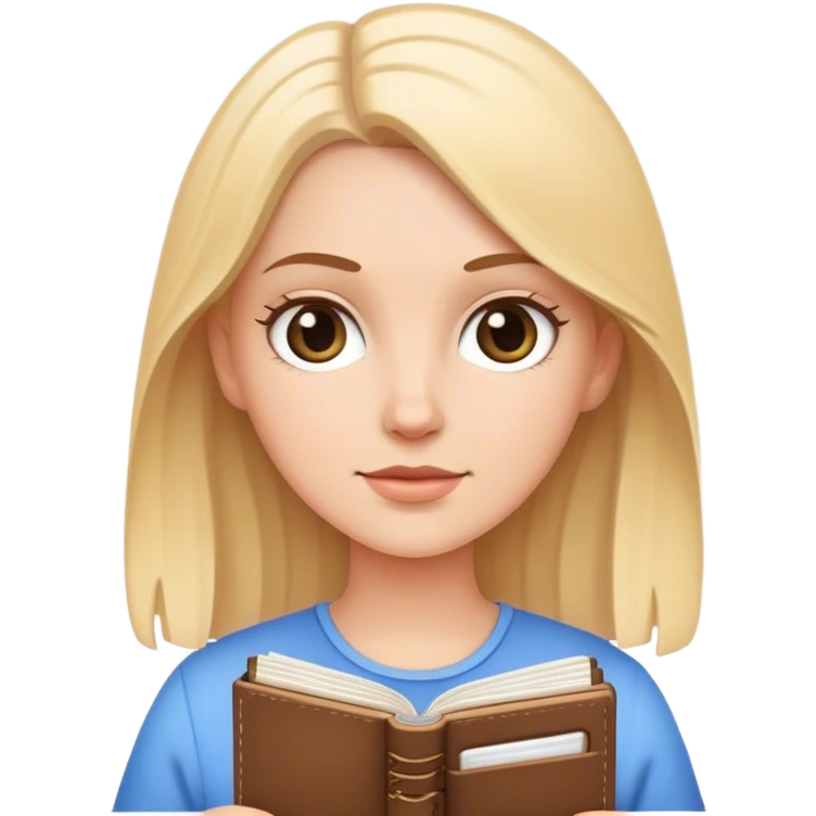 journal white clean girl emoji