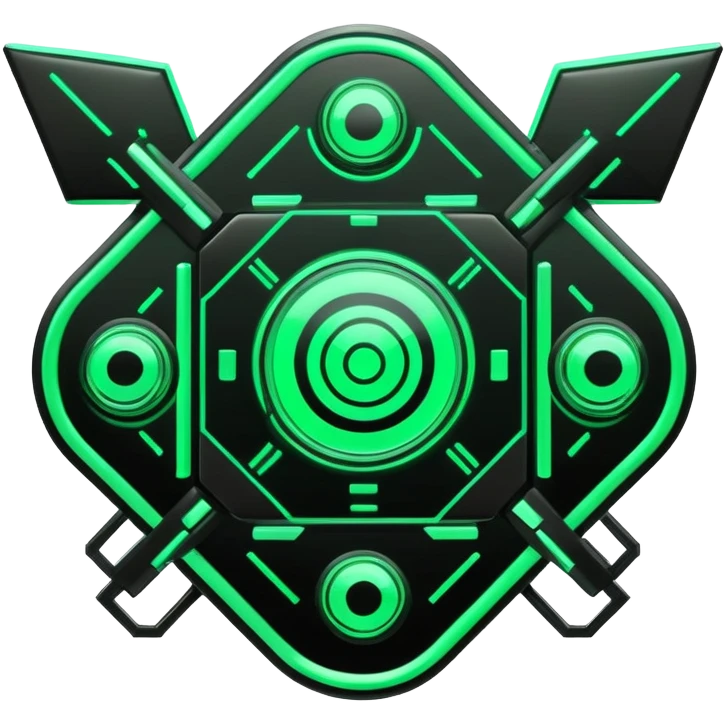  Black And Green Cyber Aesthetic Deco emoji