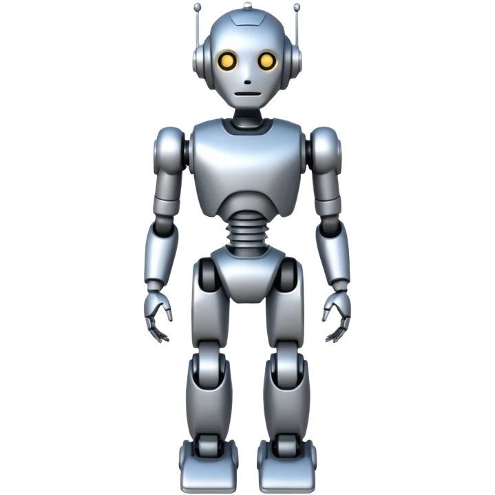 Robot Silent Companion, Full body. emoji