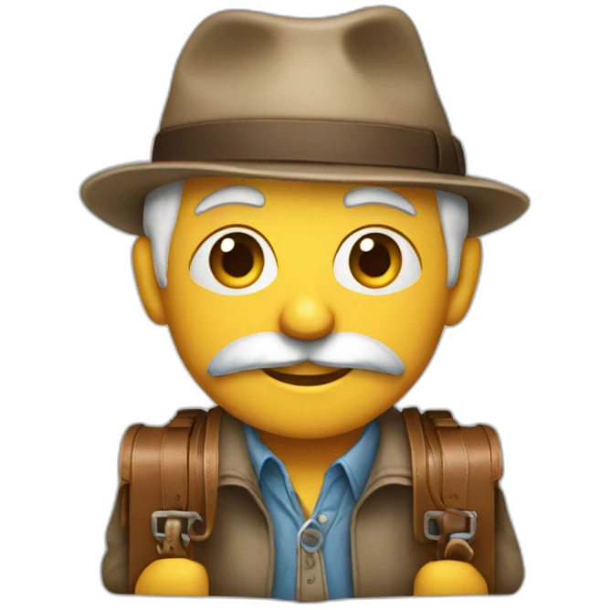 Nain avec valise emoji