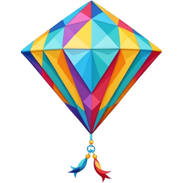 diamond type kite emoji