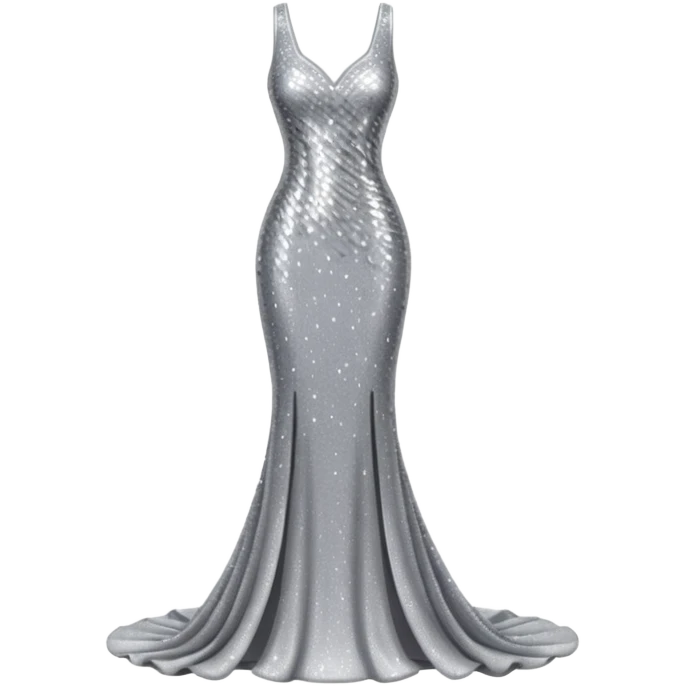 sparkly long body dress emoji