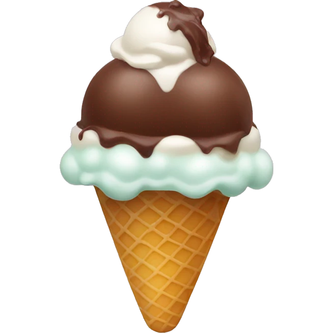 choco gelato (Italian ice cream) emoji