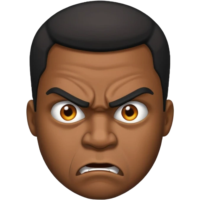 Angry black man  emoji
