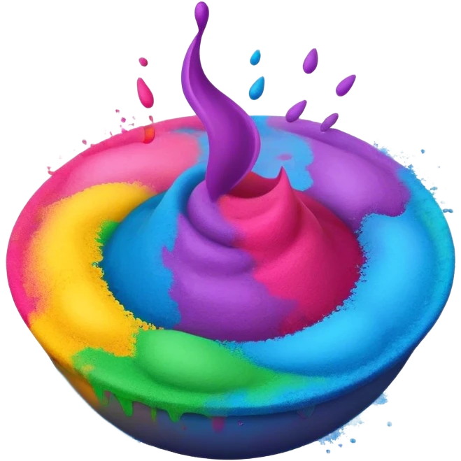 Holi colors emoji  emoji