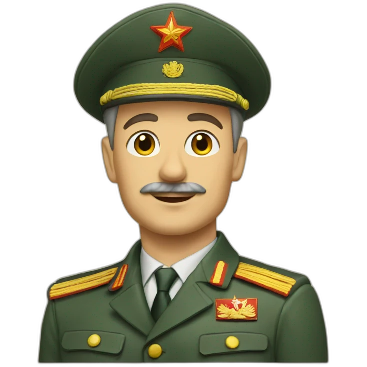 soviet military man on boat emoji