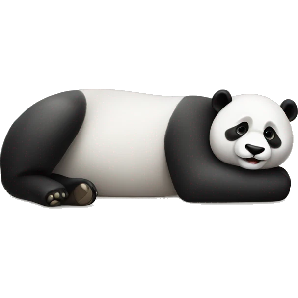 Lazy Panda lying on sofa emoji