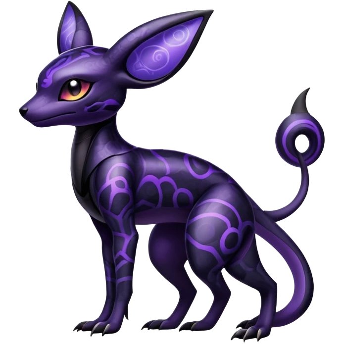 Salandit-Umbreon-hybrid (full body) emoji