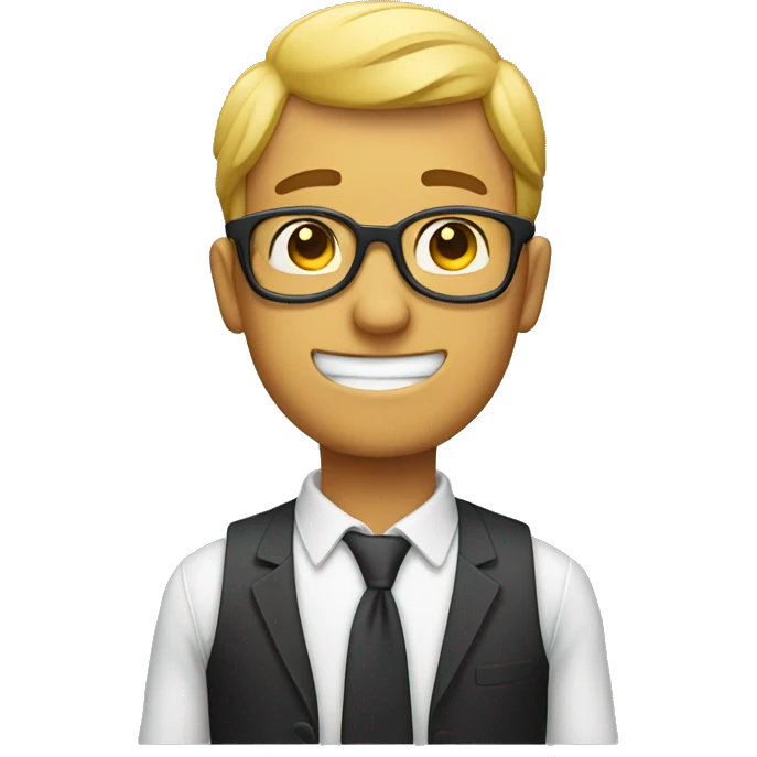 Guy lifting his glasses a bit  emoji