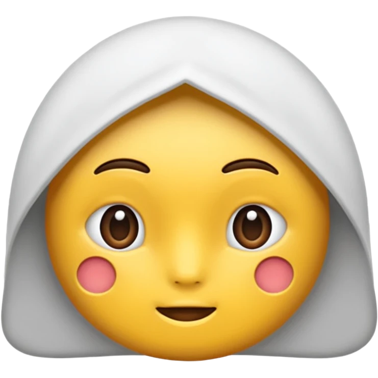 Строителньная каска белого цвета emoji
