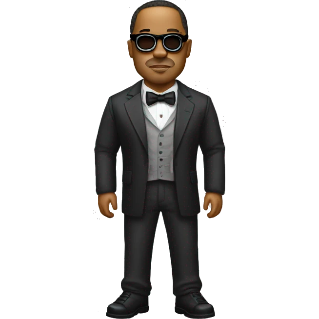 The rapper freeze corleone, Rimless glasses, full body emoji