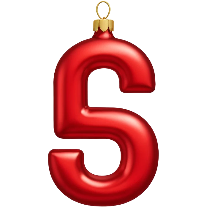 the number "1637" as a christmas ornament emoji