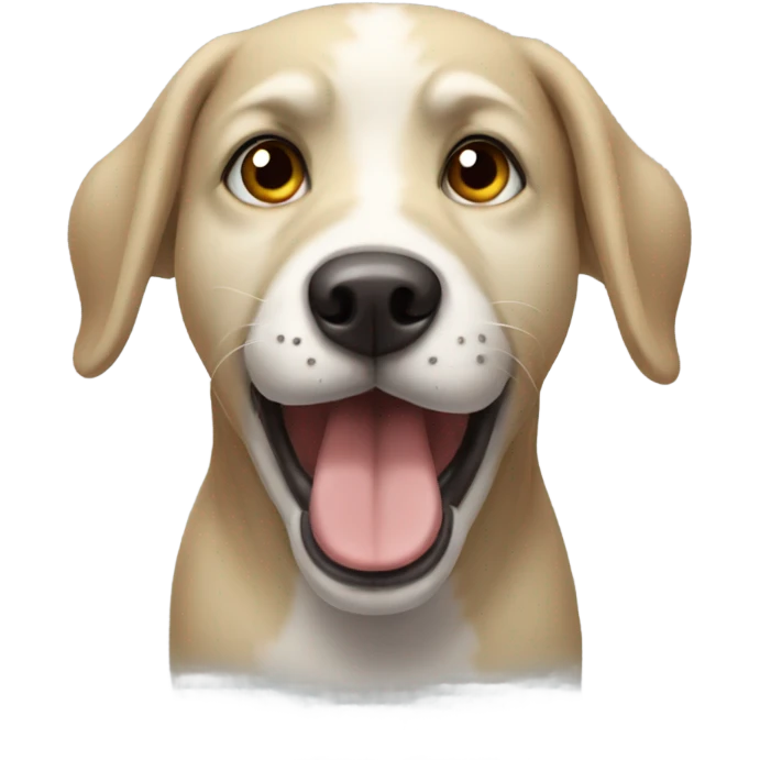 derpy looking dog emoji
