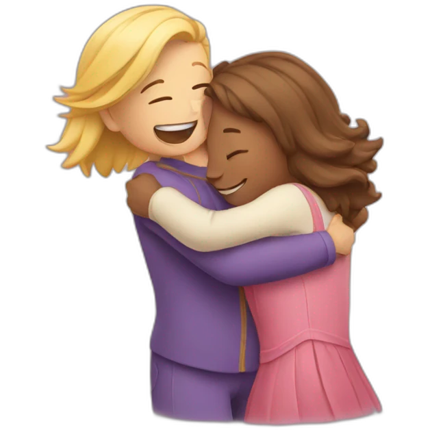 Hug love emoji