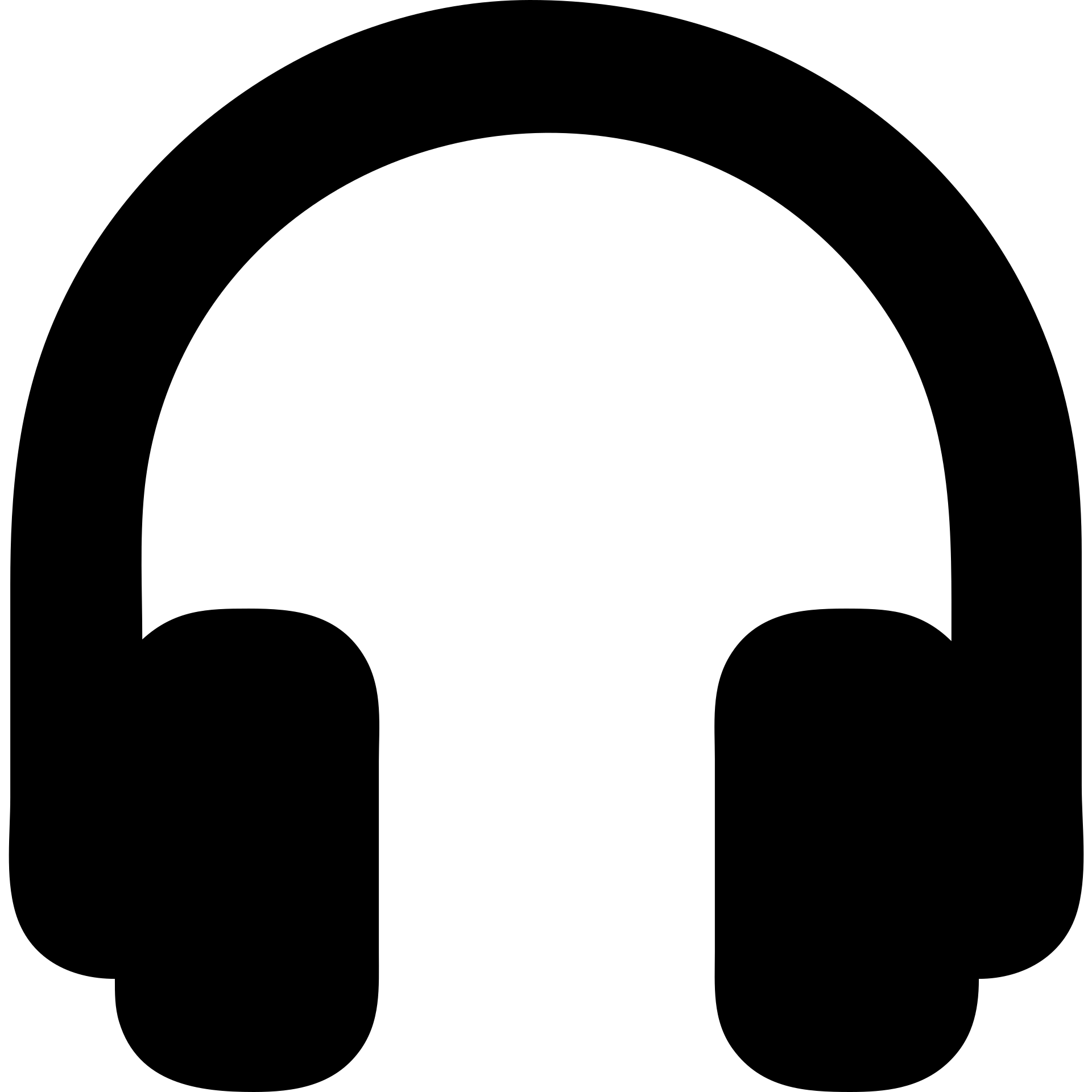 solid filled headphones icon emoji