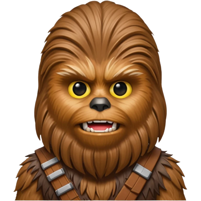 pero la cara de chewbacca en formato png con menos detalle emoji