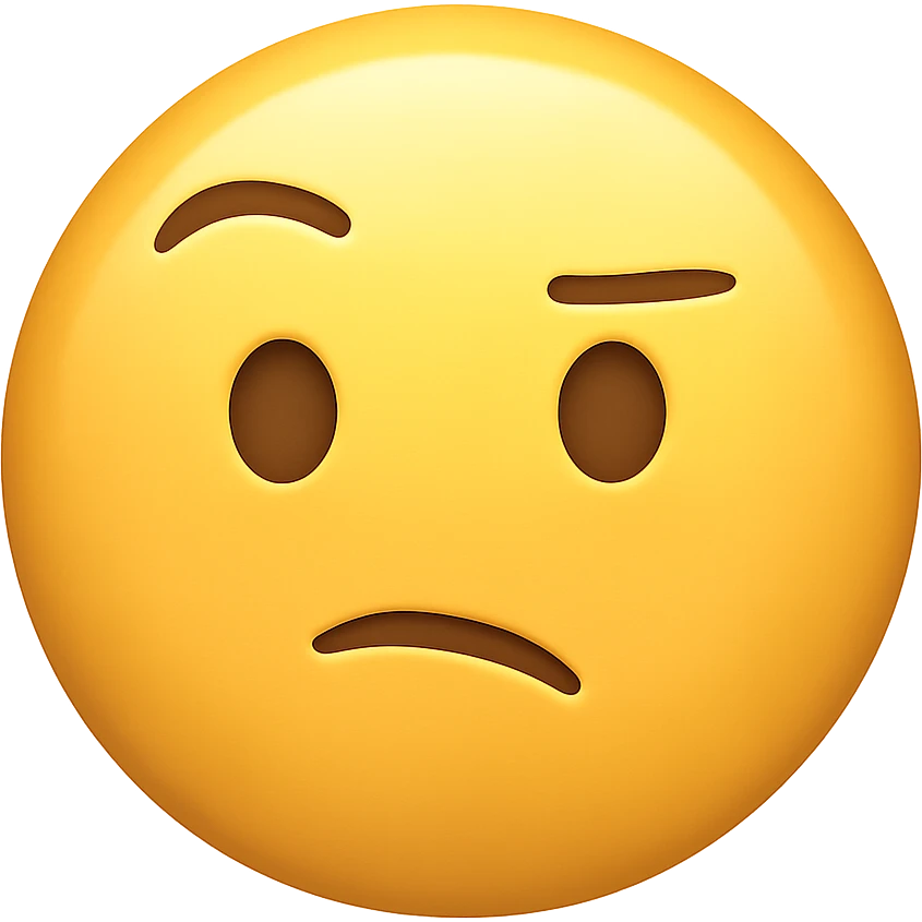 face with raised eyebrow emoji emoji
