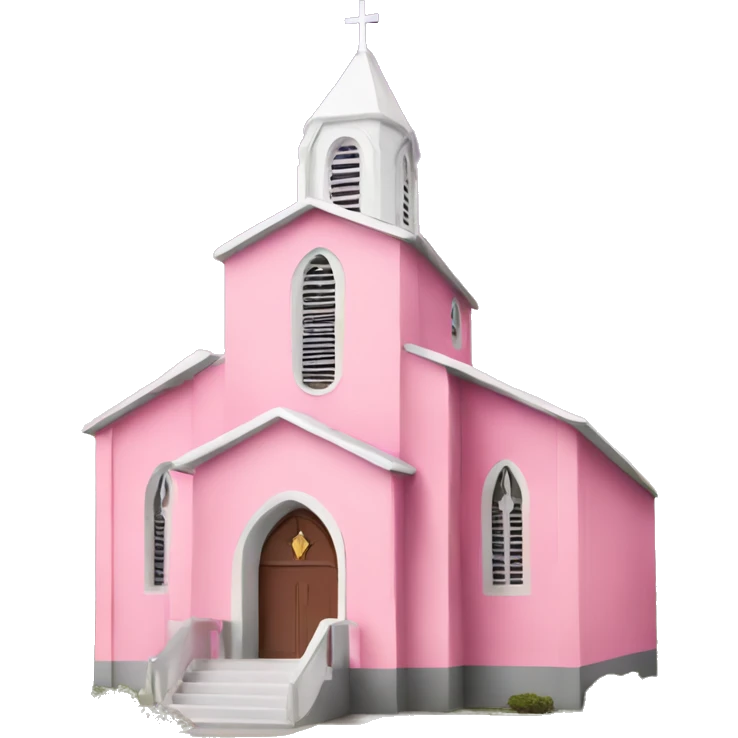 Pink church emoji