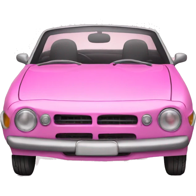 pink car emoji