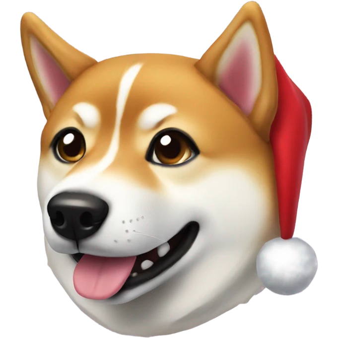 Christmas Shiba Inu  emoji