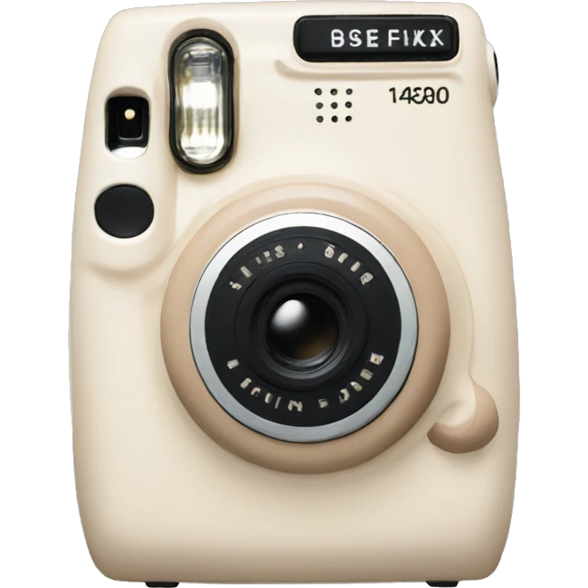 Beige instax emoji