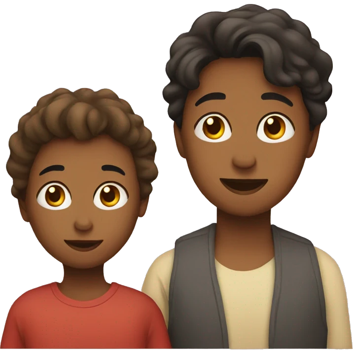 Mom and son  emoji