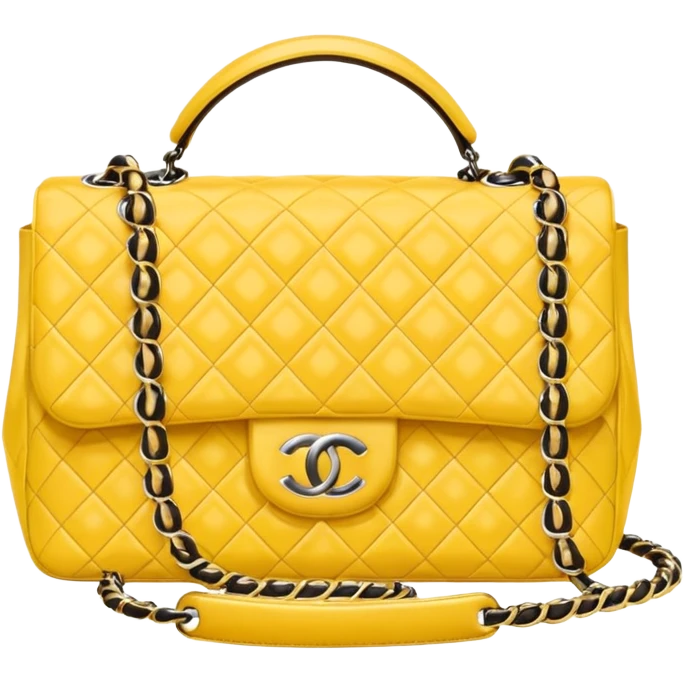 chanel butter yellow bag emoji